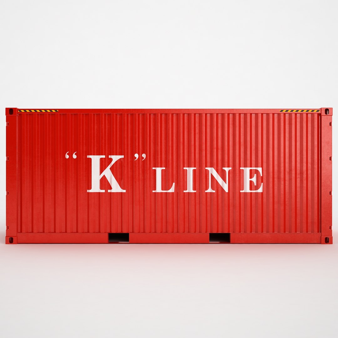 3d Cargo Container Model