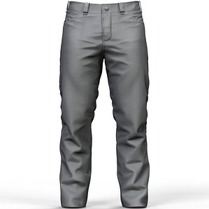 3D zbrush men pants model