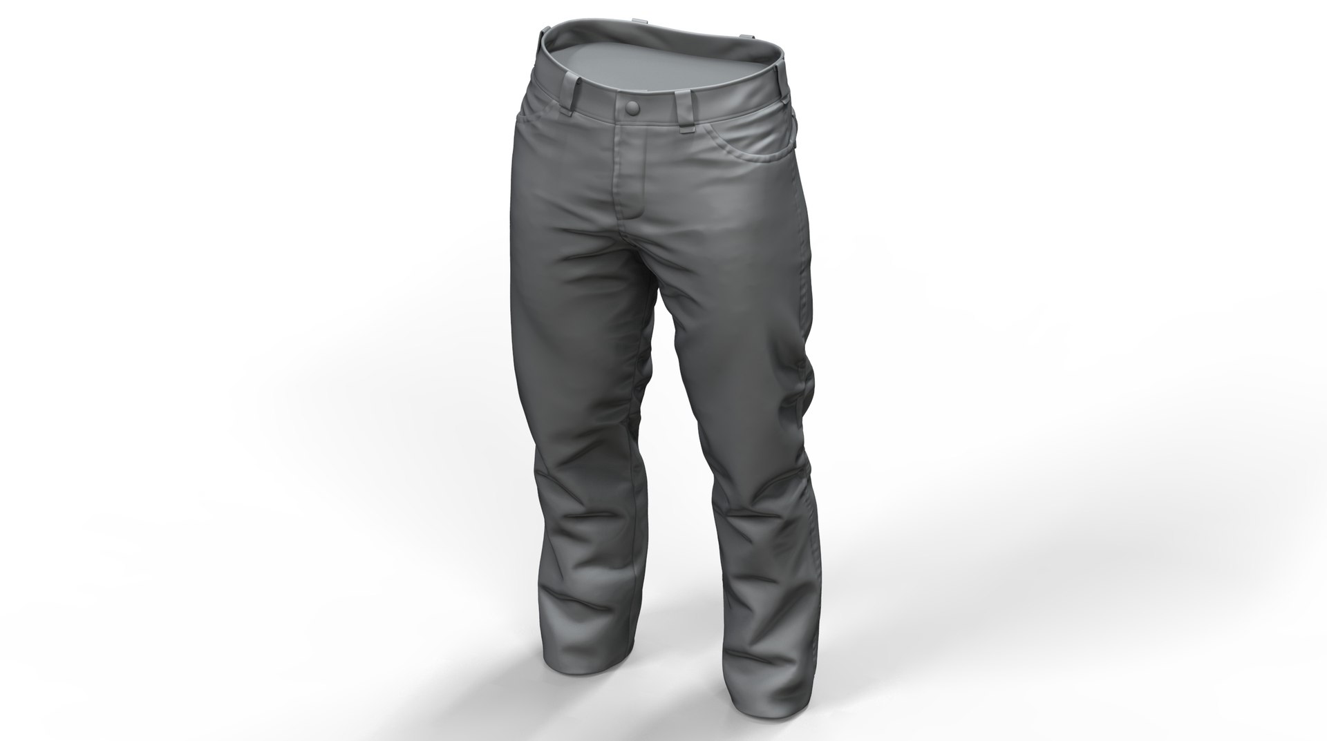 3D Zbrush Men Pants Model - TurboSquid 1649456