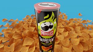 Pringles Scorchin - Chili and Lime 3D model