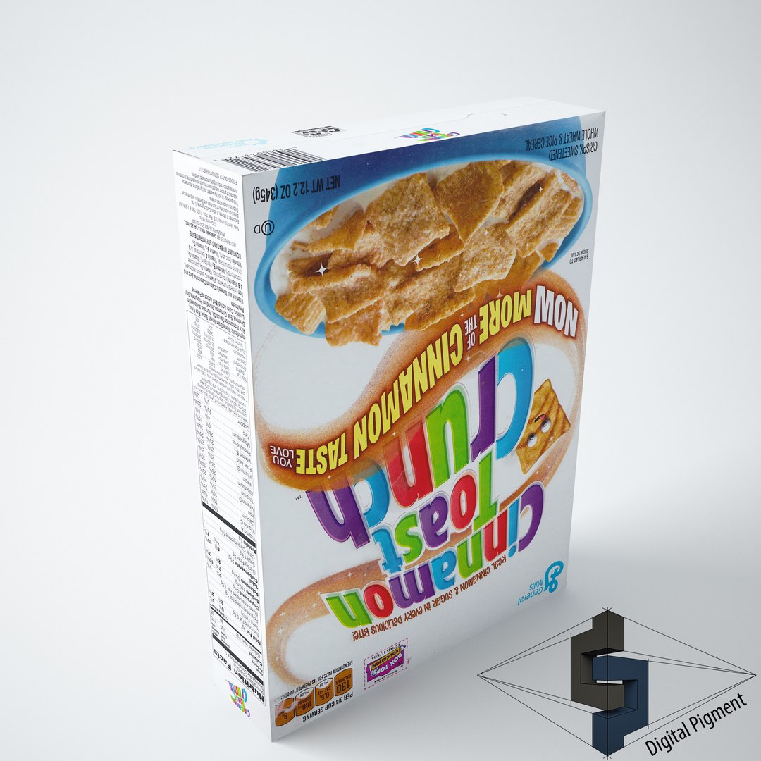 3d Cinnamon Toast Crunch Model