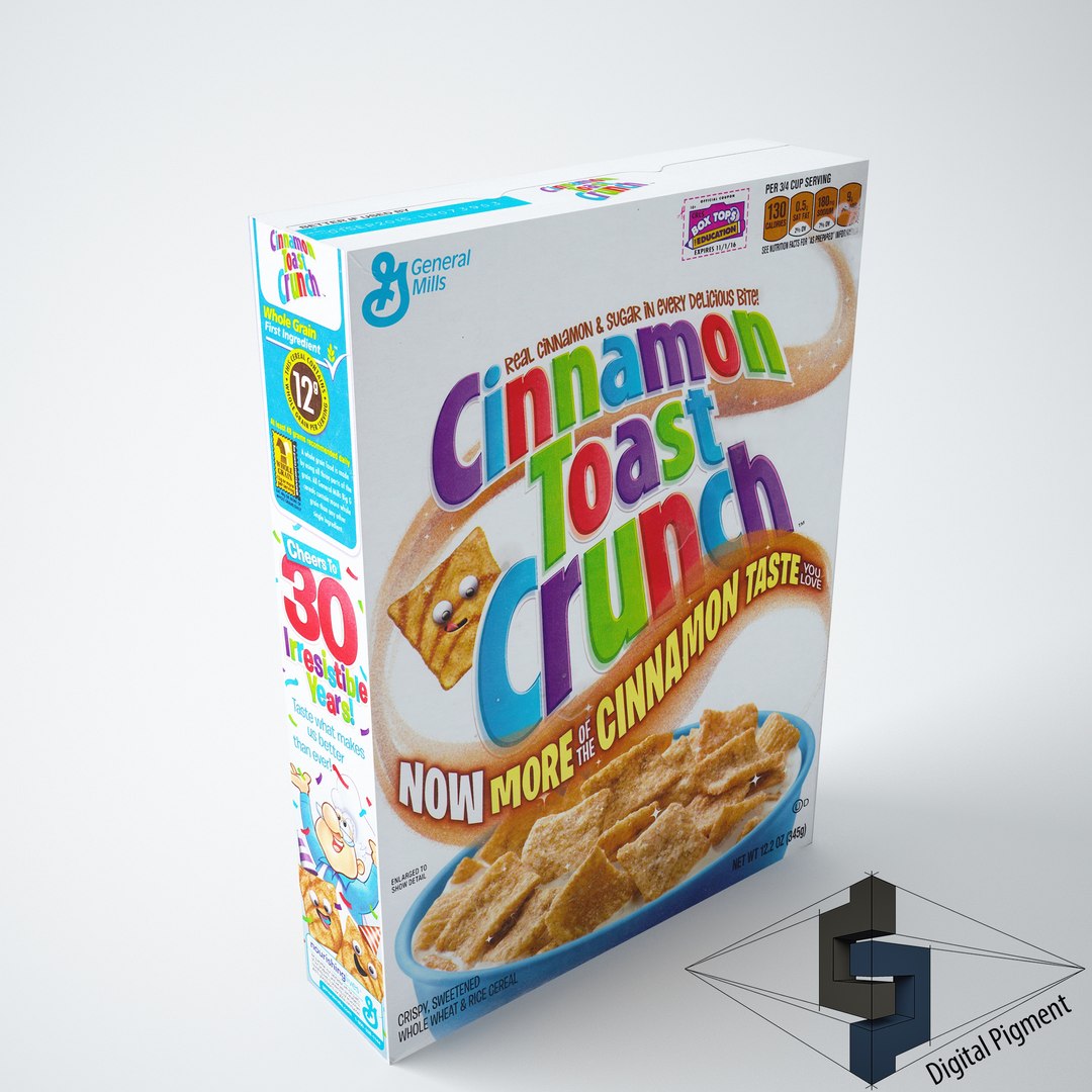 3d Cinnamon Toast Crunch Model