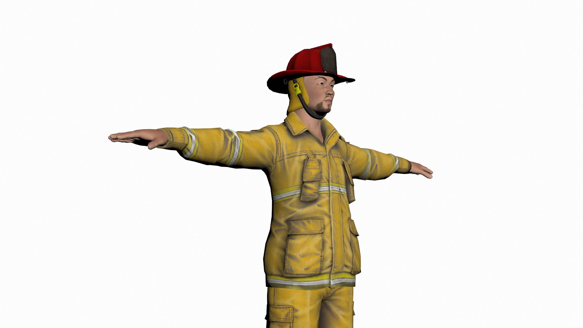 3D Fireman - Generic Model - TurboSquid 1949123