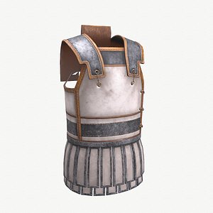 Ancient Armor Linothorax 3D Model Game Ready PBR Low Poly model