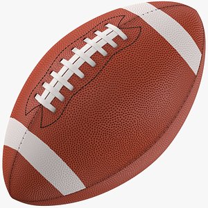 American Football Ball Low-poly 3D Model by mylisa