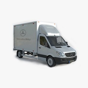 3D model Mercedes Benz Sprinter 316 CDI Bakgavellyft