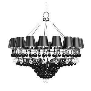 baga progress classic 3264 shades black crystal chandelier
