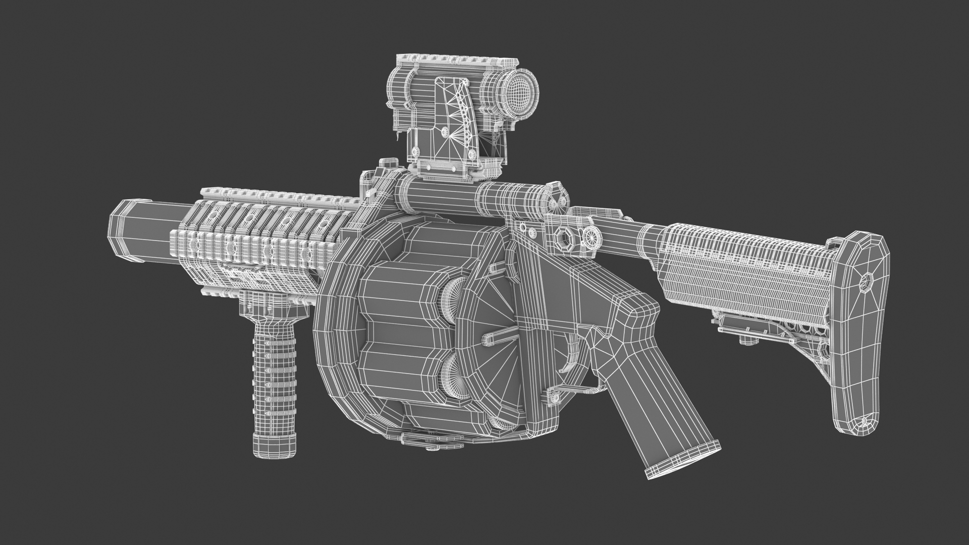 3D Milkor MGL model TurboSquid 1730650