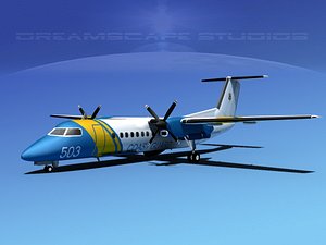 3d model dhc-8 q300