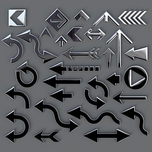 3D Arrow Collection 01