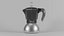 3D Coffee Pot MOKA - Realistic model