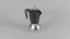 3D Coffee Pot MOKA - Realistic model