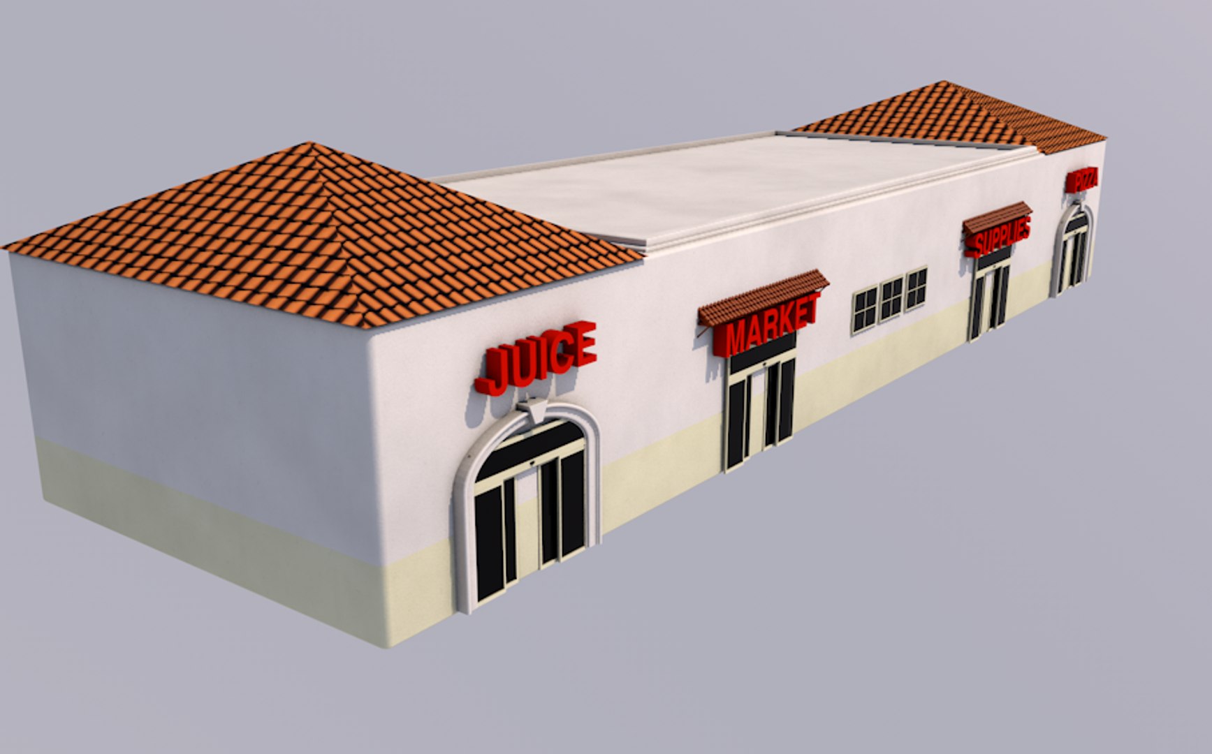 Store Fronts Model - TurboSquid 1190816