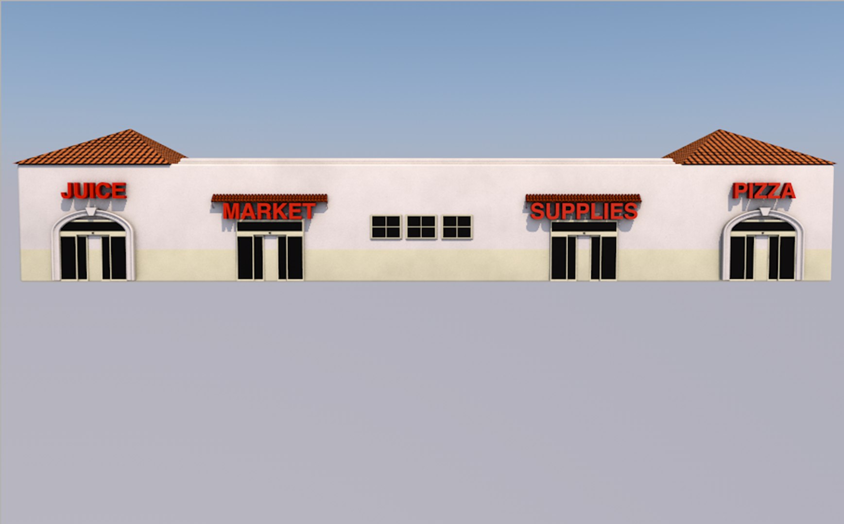 Store Fronts Model - TurboSquid 1190816