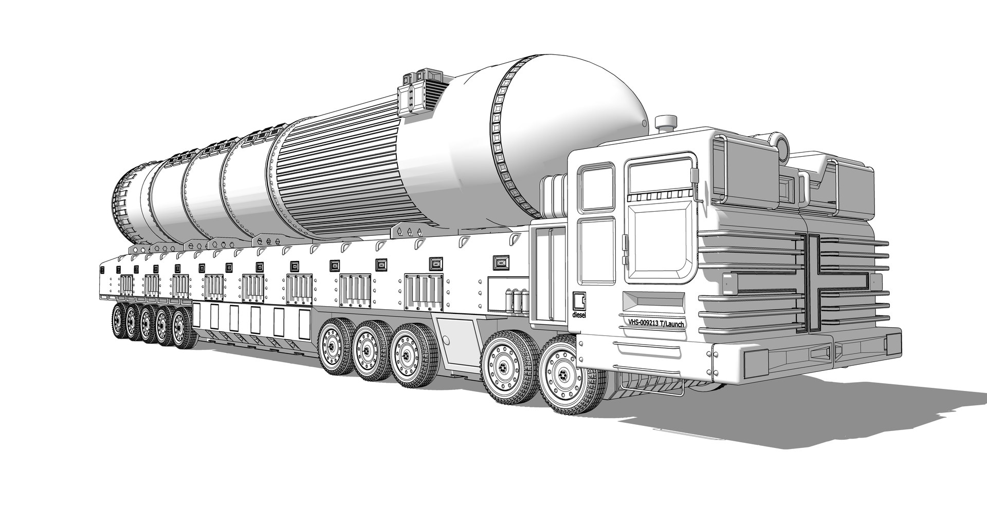 Nuclear Carrier Vehicle Model TurboSquid 1526968