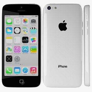 3d apple iphone 5c white
