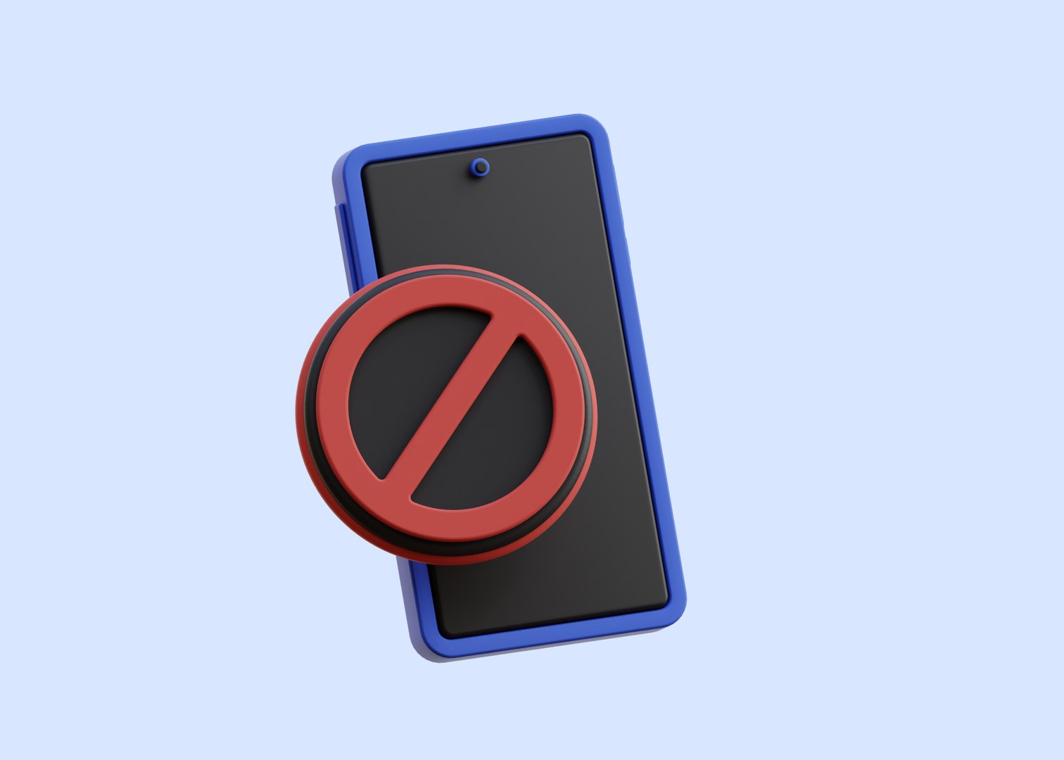 3D No Phone 3D Illustration - TurboSquid 2230298