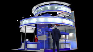 3 Side open stand 3D model