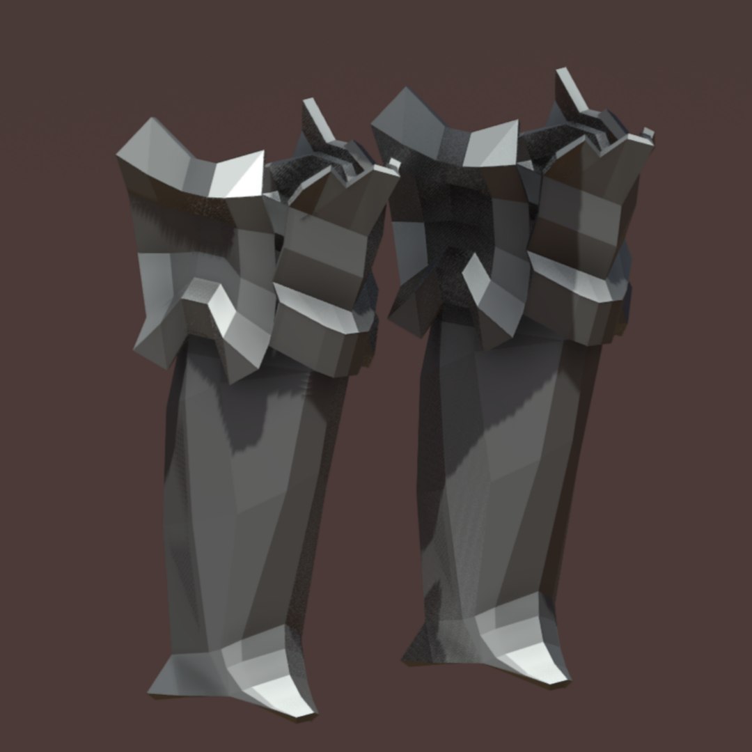 3D LowPoly Knight Armor Set 1 - TurboSquid 2275779