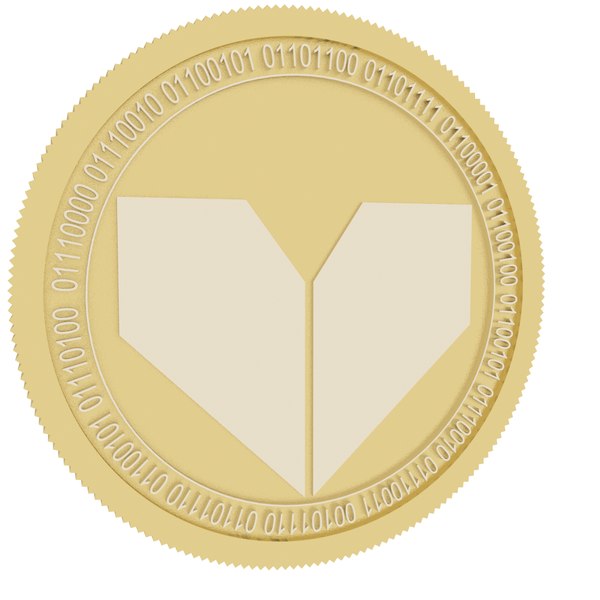 view gold coin 3D