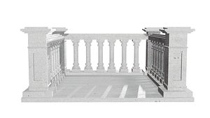3D Concrete Balustrade