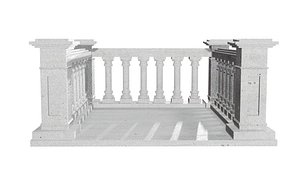3D Concrete Balustrade