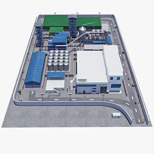 Factory Warehouse Exterior and Interior GameReady with PBR Unity UE Textures Included