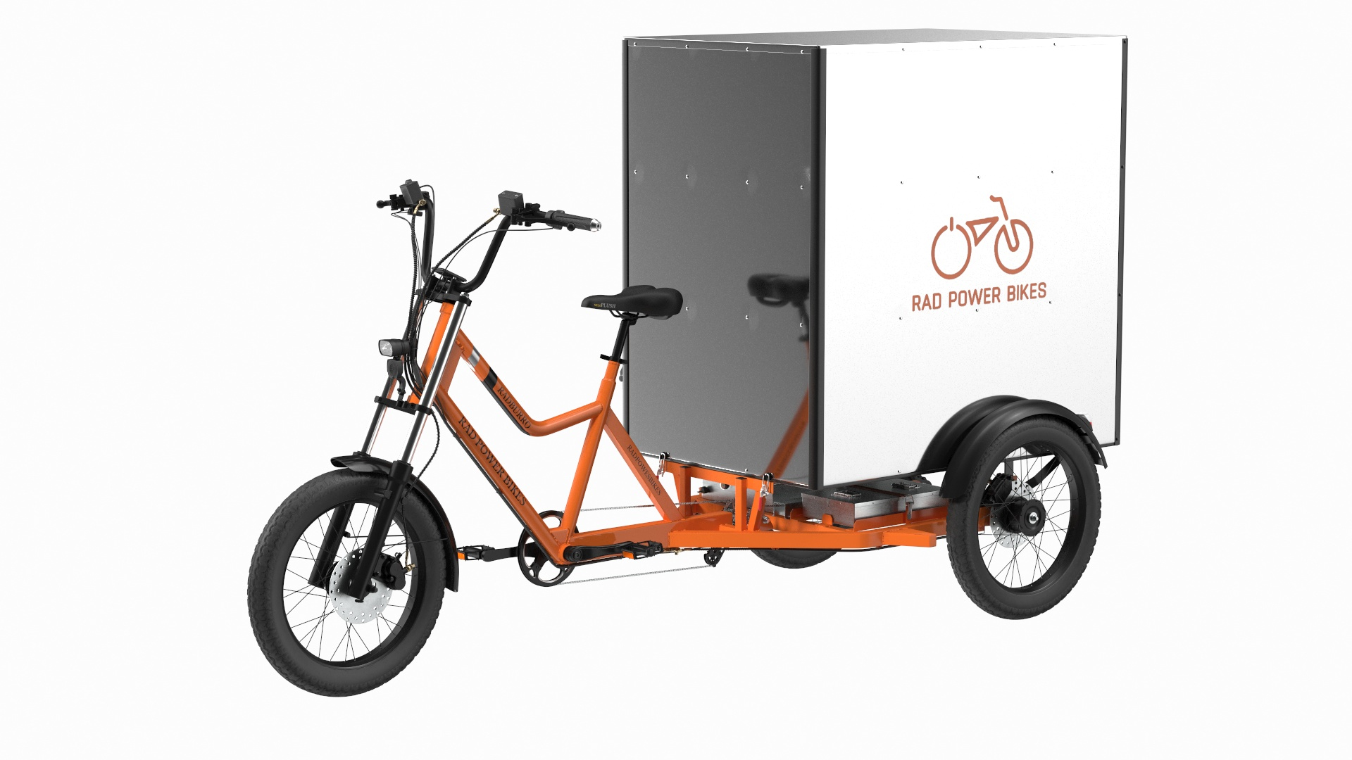 Rad Power Bike RadBurro With Cargo Box Model TurboSquid 1925360