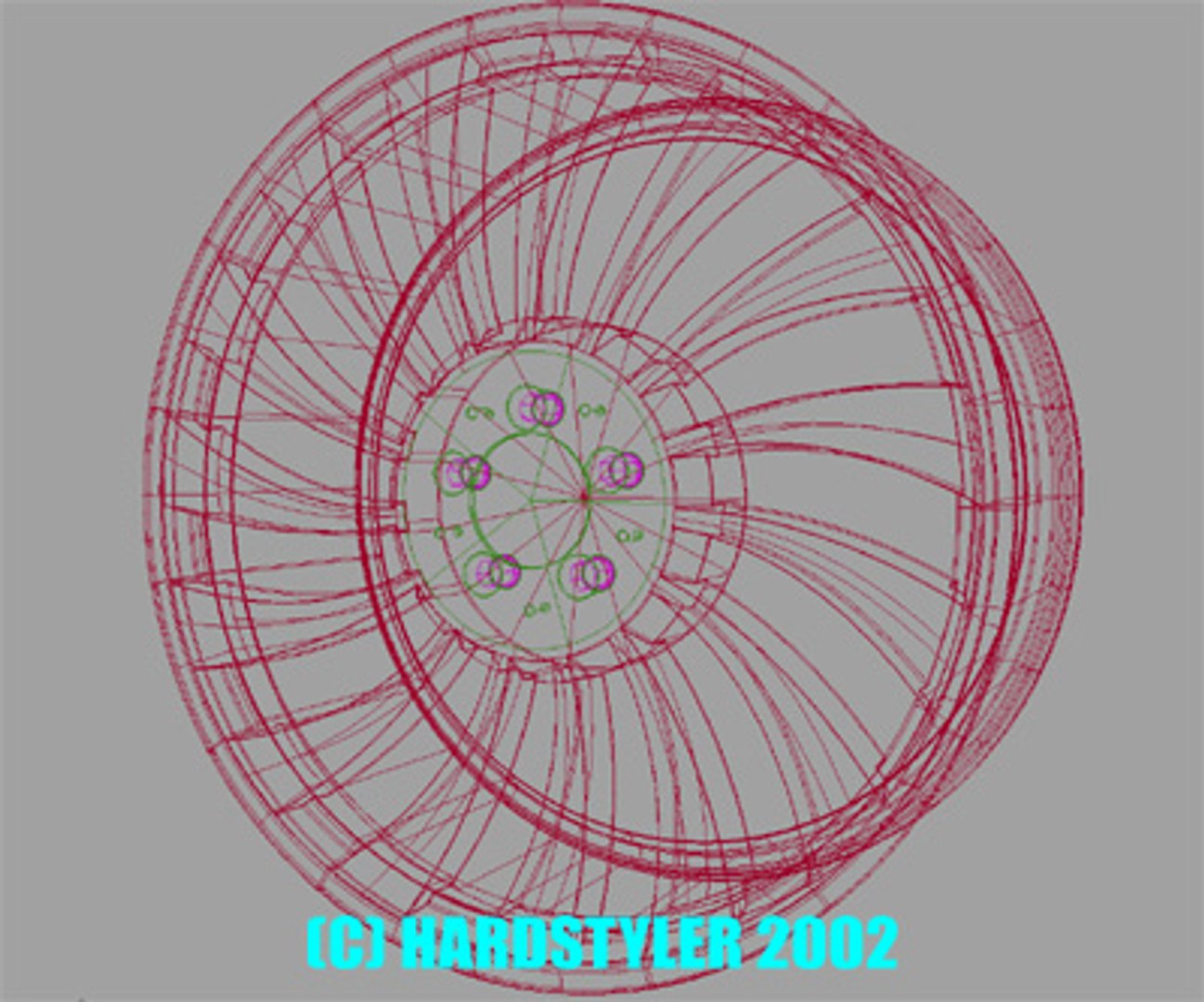 iges industrial rim 3d model