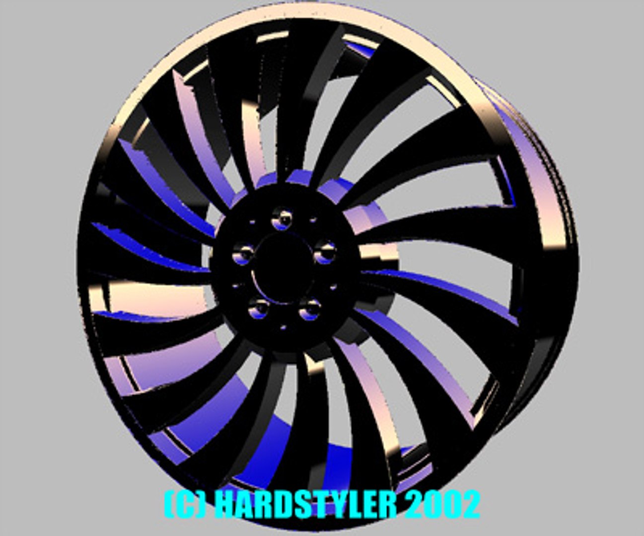 iges industrial rim 3d model