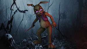 3D Glitchtrap Low-poly