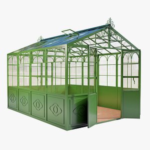 Italian Wrought Iron Greenhouse 3D