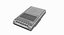 Black Cassette Player Recorder With Tape