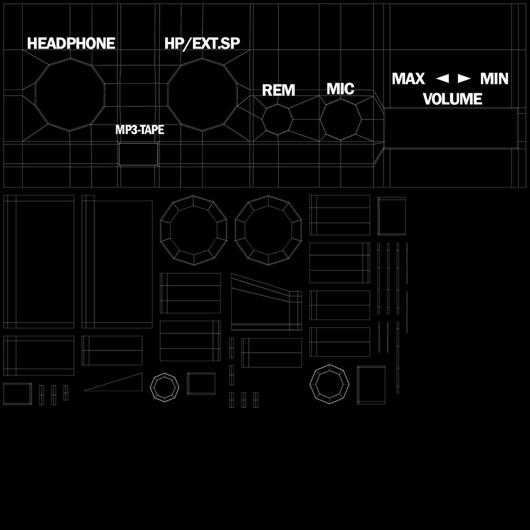 3D black cassette player recorder model https://p.turbosquid.com/ts-thumb/la/mGJIL6/xcrZzIT9/paneljackaccesstxt/jpg/1559334722/1920x1080/fit_q87/cff33408a2b13f04155d65139f6c672852ae8e56/paneljackaccesstxt.jpg