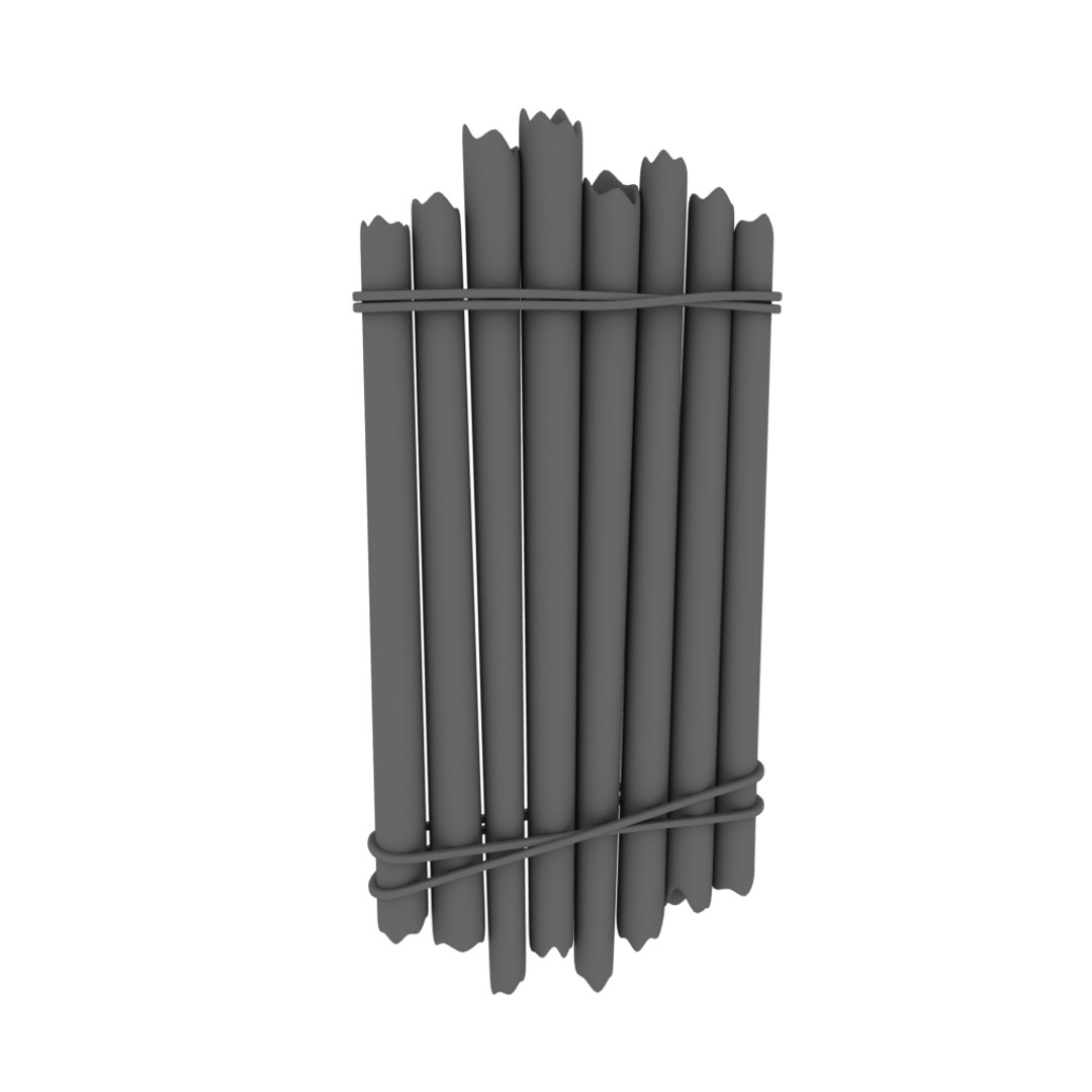 Cartoon wooden wall 3D model TurboSquid 1688123