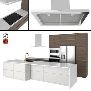 voxtorp kitchen 3D model