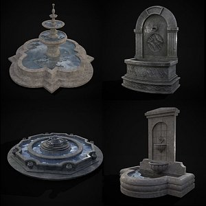 Four Fountains 3D model