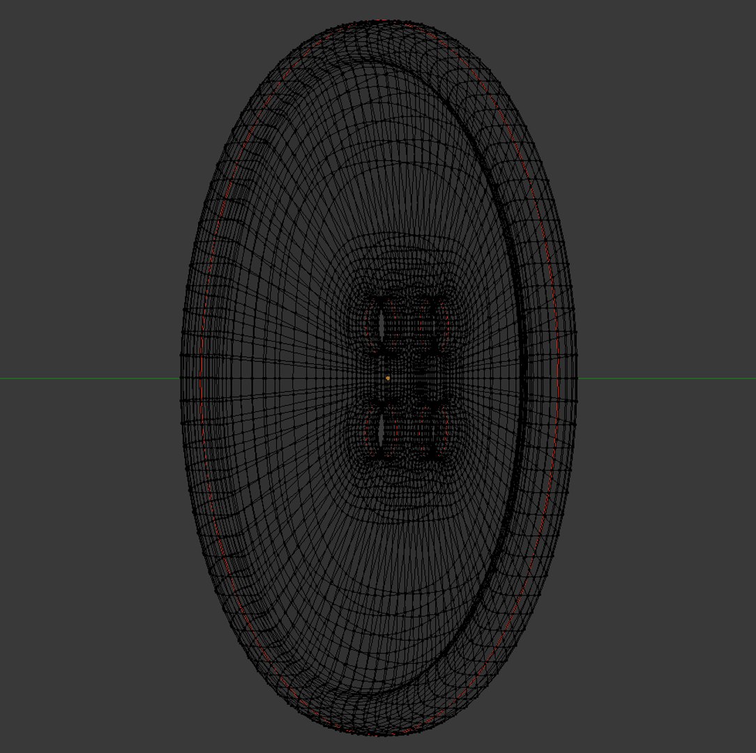 Free Clothing Button Halves 3d Model