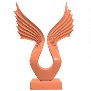 Abstract sculpture M077 3D model