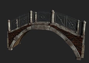 old bridge canal 3D model