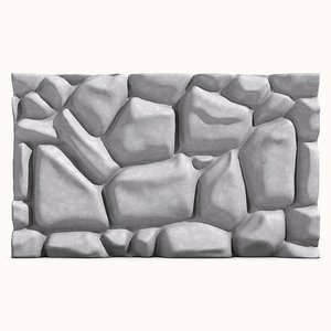 Stone wall 153 3D