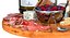 Meat plate with wine and other snacks
