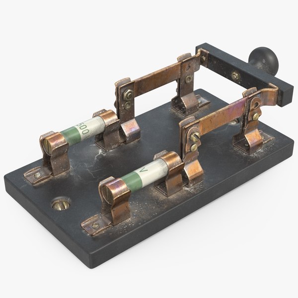 Vintage Industrial Circuit Breaker 3D model