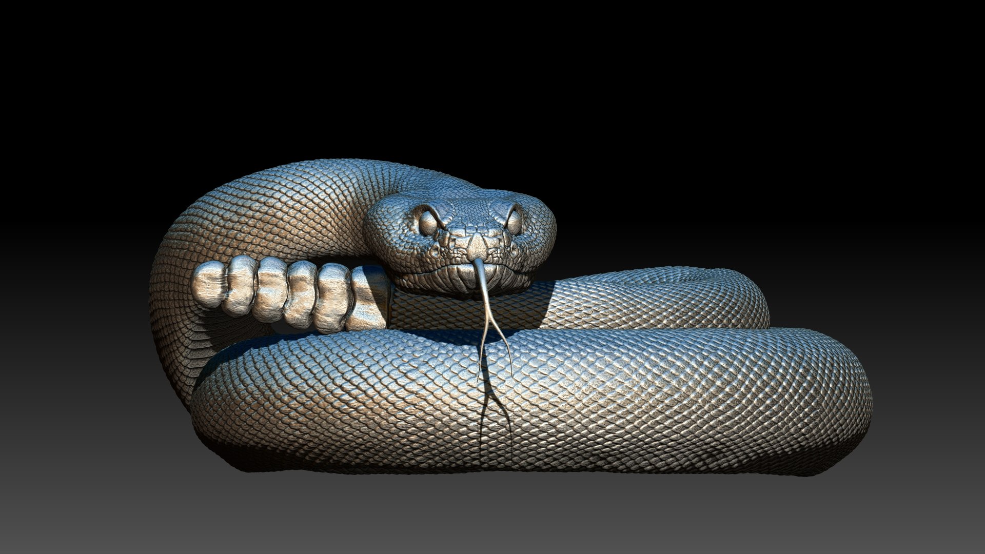 3D Rattlesnake Model - TurboSquid 1977661