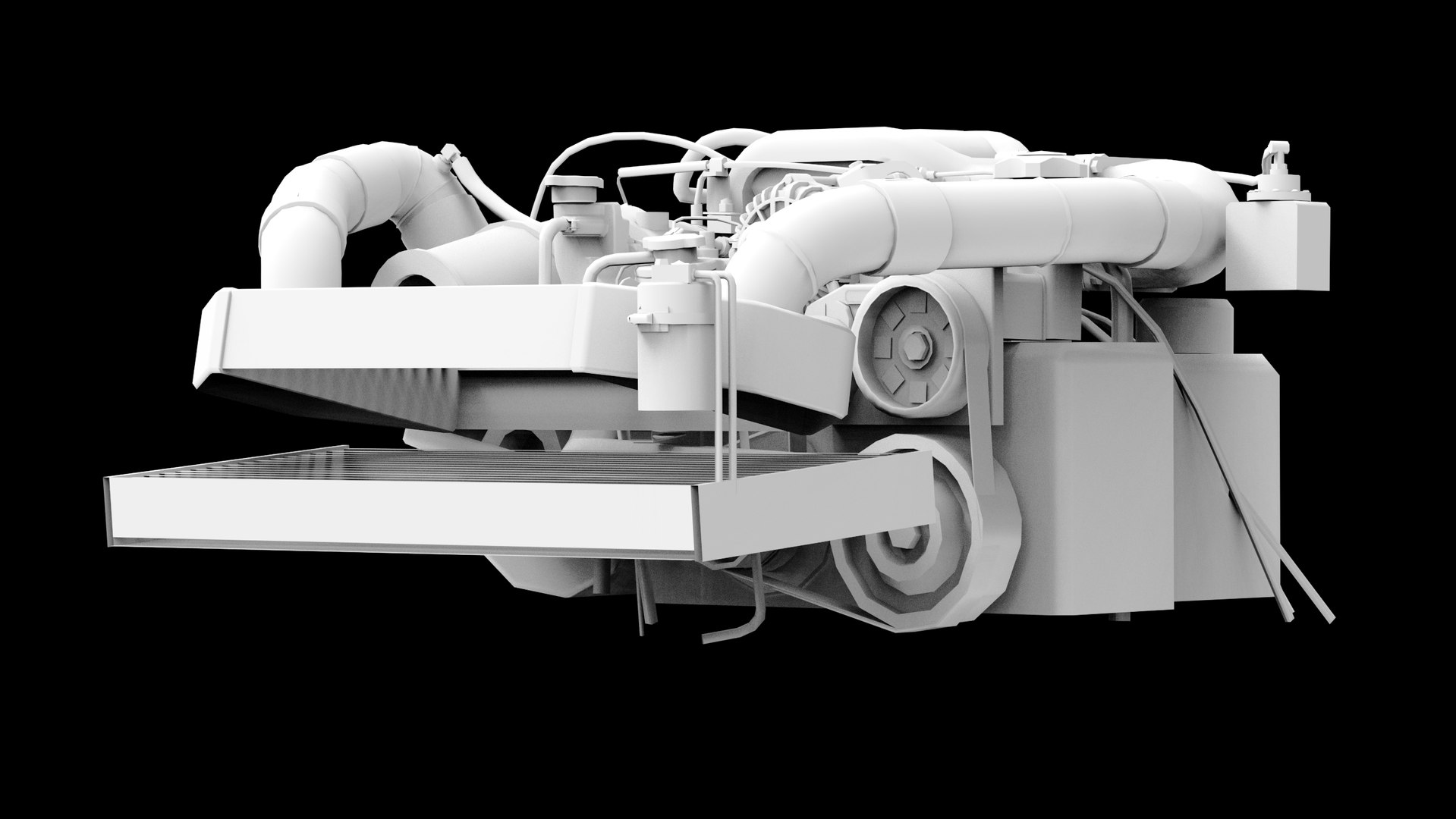 Mazda 13B Turbo Rotary Low Poly Engine 3D Model - TurboSquid 2307171