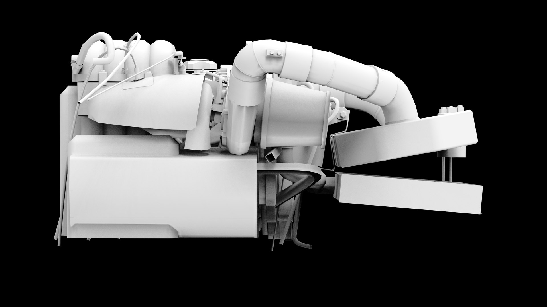 Mazda 13B Turbo Rotary Low Poly Engine 3D Model - TurboSquid 2307171