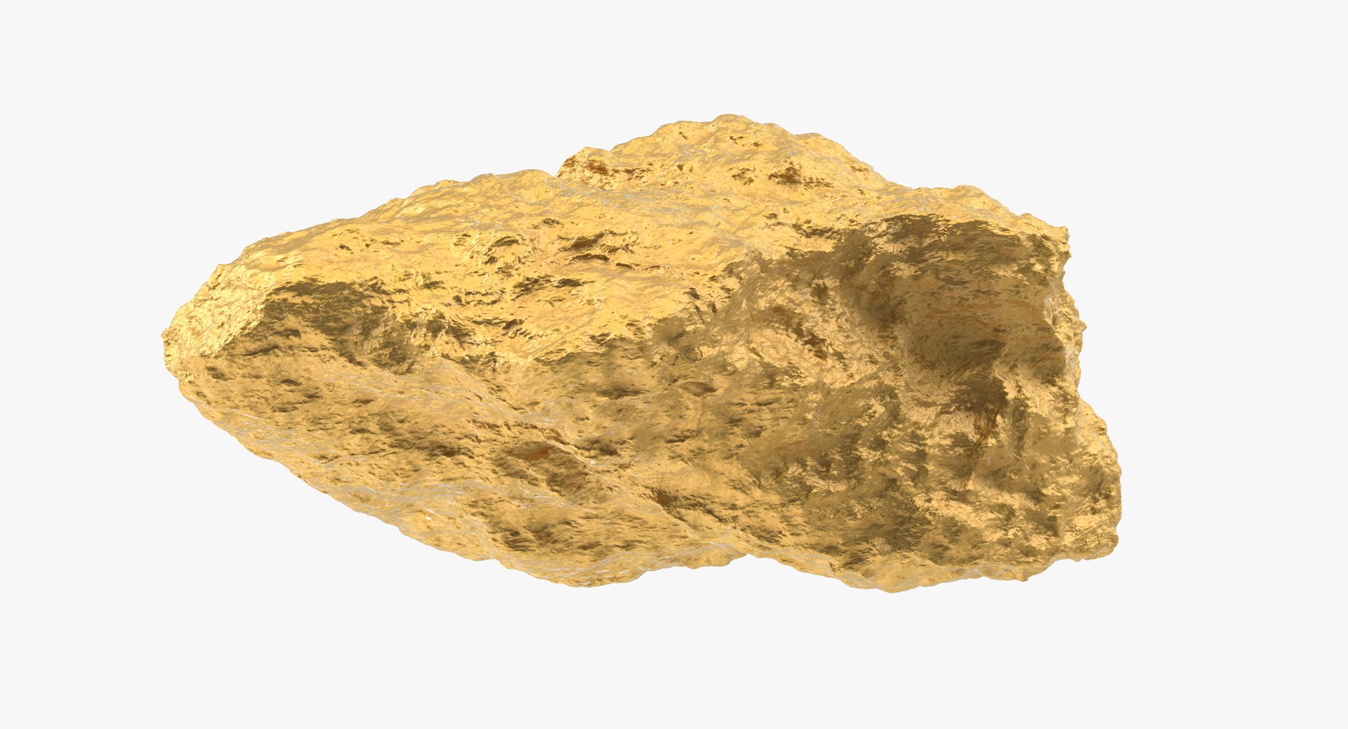 3d gold nuggets