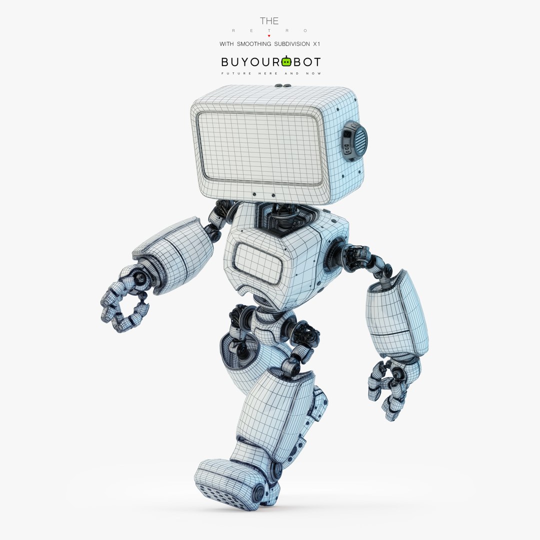 3D Digital Robotic Retro Bot - TurboSquid 1473609