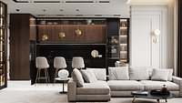 Modern Apartment Interior Scene and Corona Render