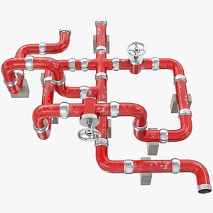 3D pipe pipeline industrial